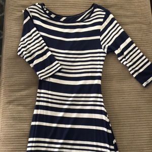 Cute and sexy navy blue and grey dress